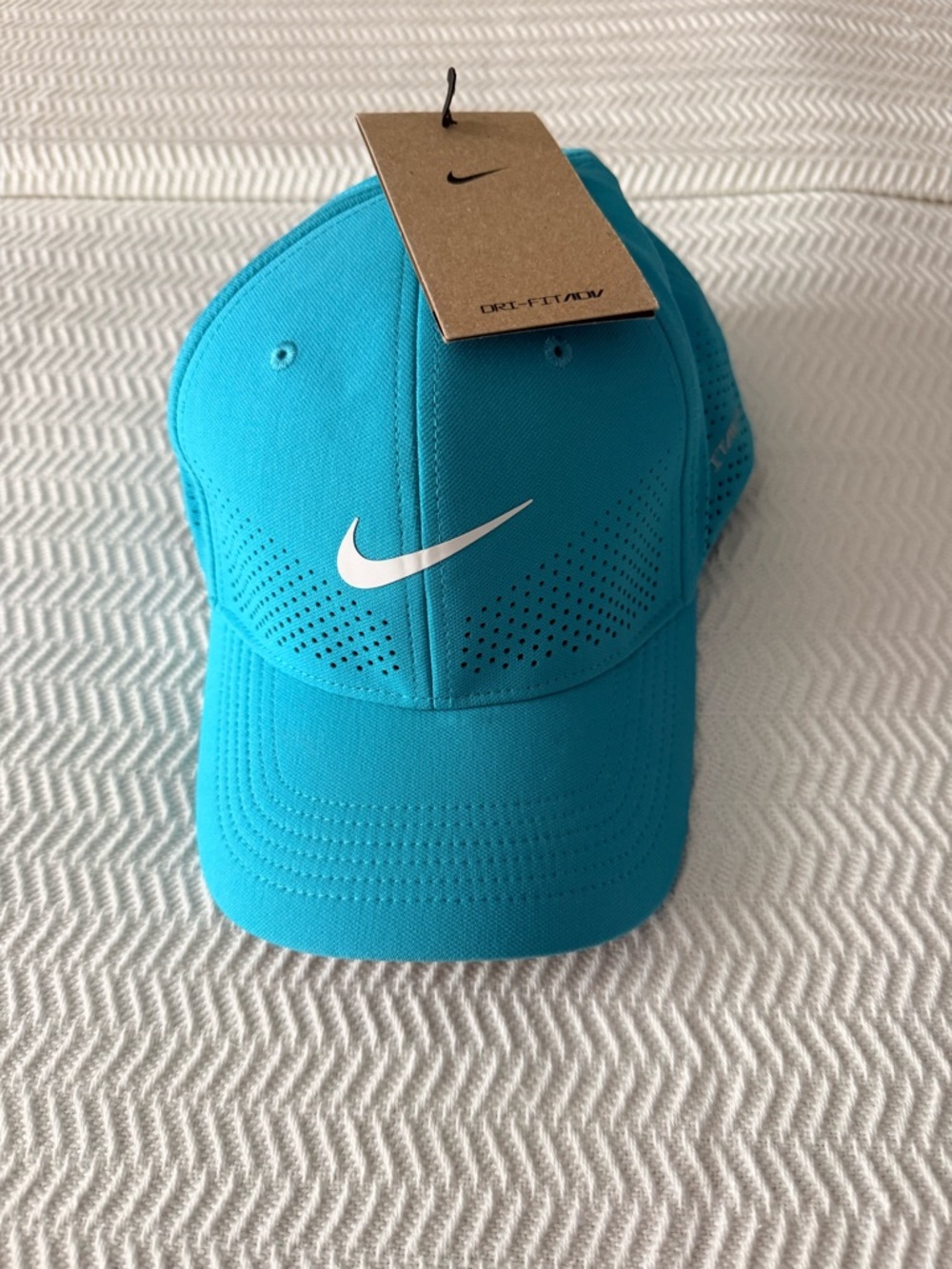 Nike Teal and White Performance Flex Cap Dry-Fit ADV Adult Unisex M/L